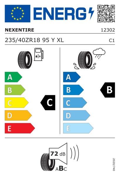 235/40 R 18 tl. 95 Y NEXEN  N Fera SU1